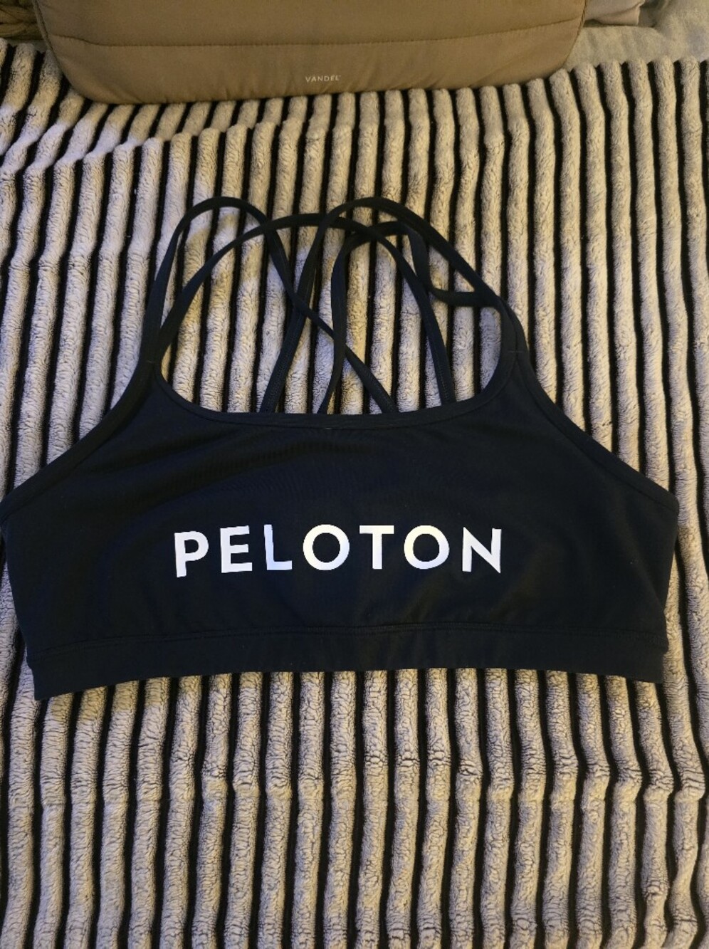 Peloton Navy Blue Strappy Sports Bra